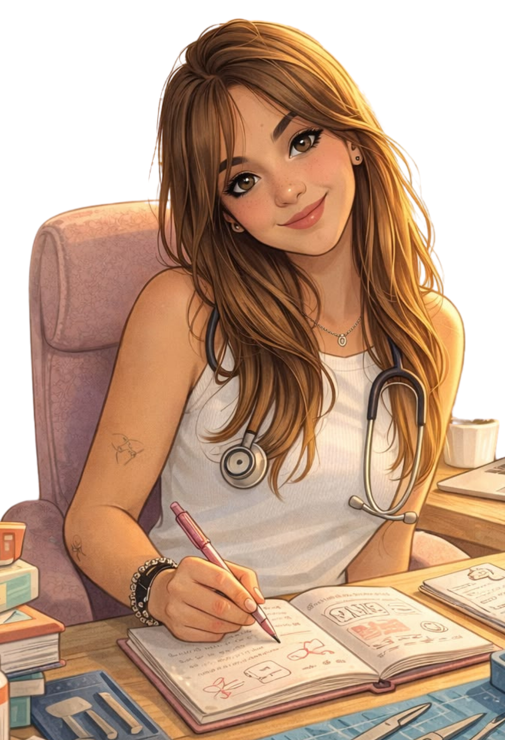 Agustina Lucci, estudiante avanzada de Obstetricia y estudiante de Medicina
